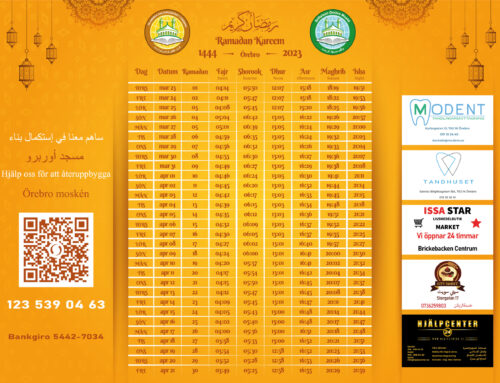 Ramadan tidtabell 2023-1444 Hijri