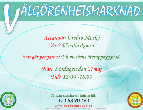 Välgörenhetsmarknad den 27maj