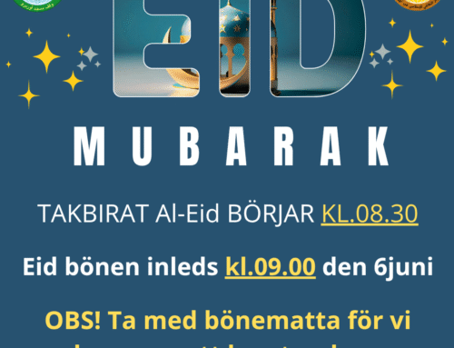 Eid bönen Inleds kl.09.00 6juni