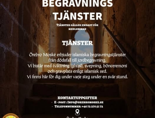 Vi erbjuder begravningstjänster