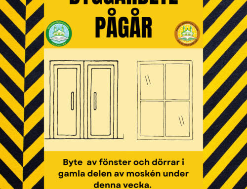 Byggarbete pågår under denna vecka
